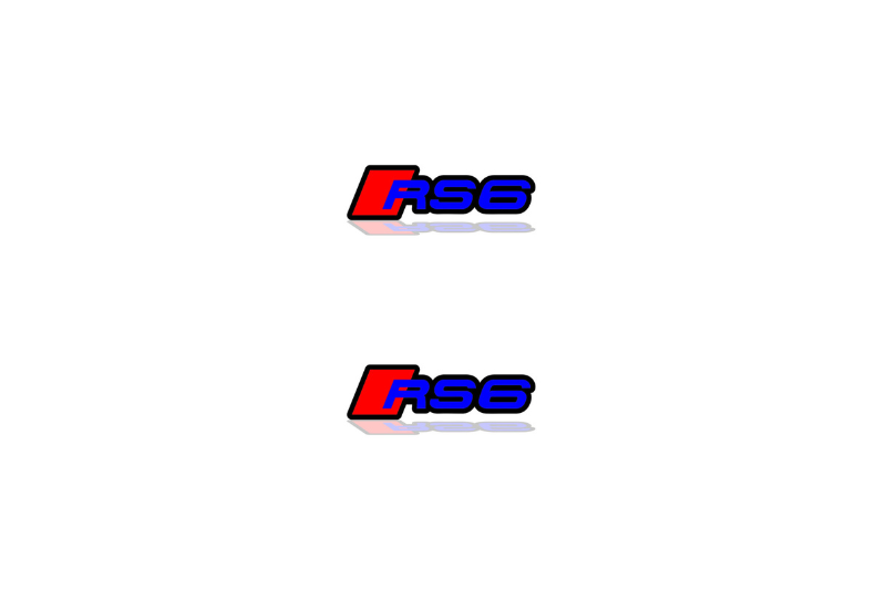 Audi Emblem & Badges set with RS6 logo (Type 2)