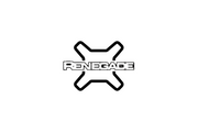 Jeep tailgate trunk rear emblem with Renegade logo (Type 2) Jeep emblems decoinfabric BLACK WHITE