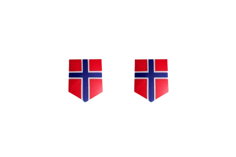 Emblem (badges) for fenders with Norway logo Custom design emblems decoinfabric