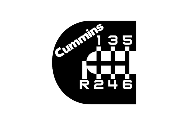 DODGE Radiator grille emblem with Cummins 6 Speed Manual logo