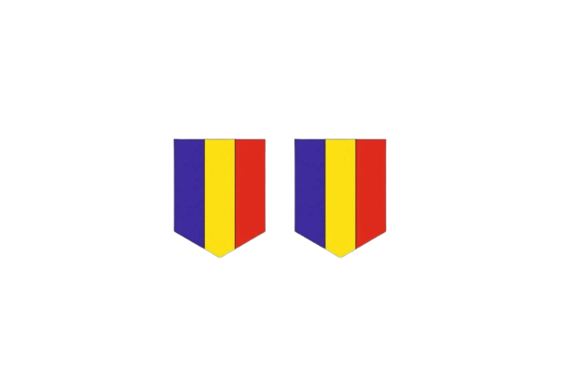 Emblem (badges) for fenders with Romania logo Custom design emblems decoinfabric