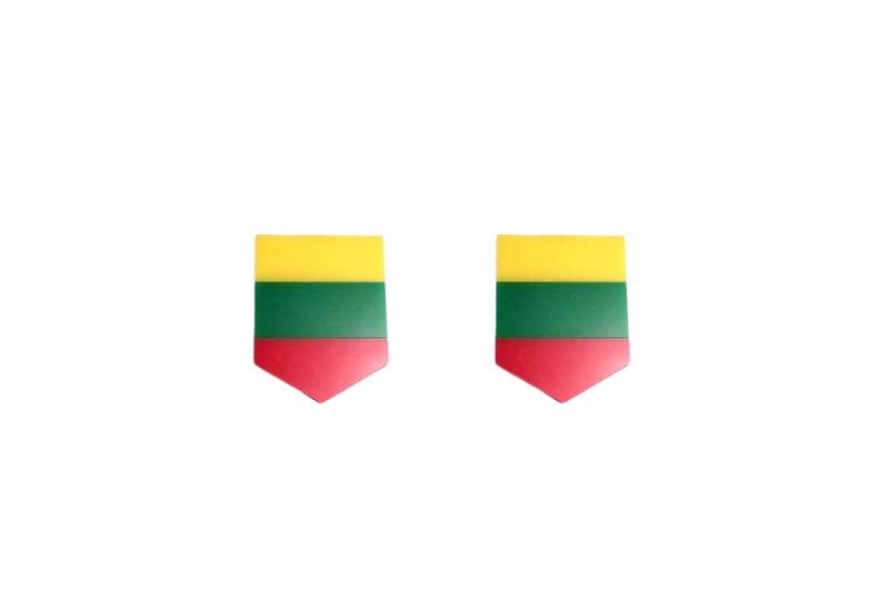Emblem (badges) for fenders with Lithuania logo Custom design emblems decoinfabric