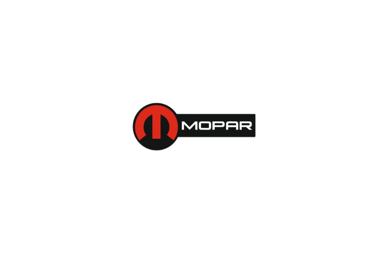 Dodge tailgate trunk rear emblem with Mopar logo (type 10)
