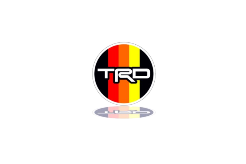 Toyota tailgate trunk rear emblem with TRD logo (type 7)