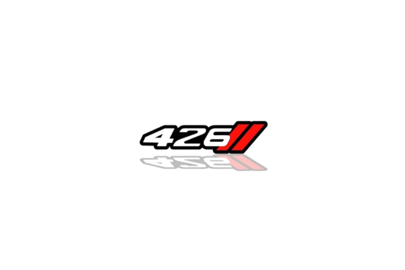 Dodge tailgate trunk rear emblem with 426 + Dodge logo