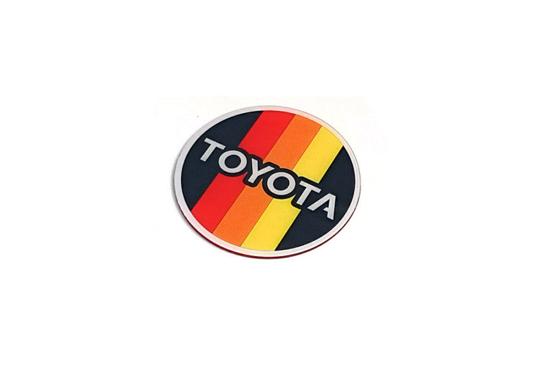 Toyota Radiator grille emblem with Toyota Tricolor logo