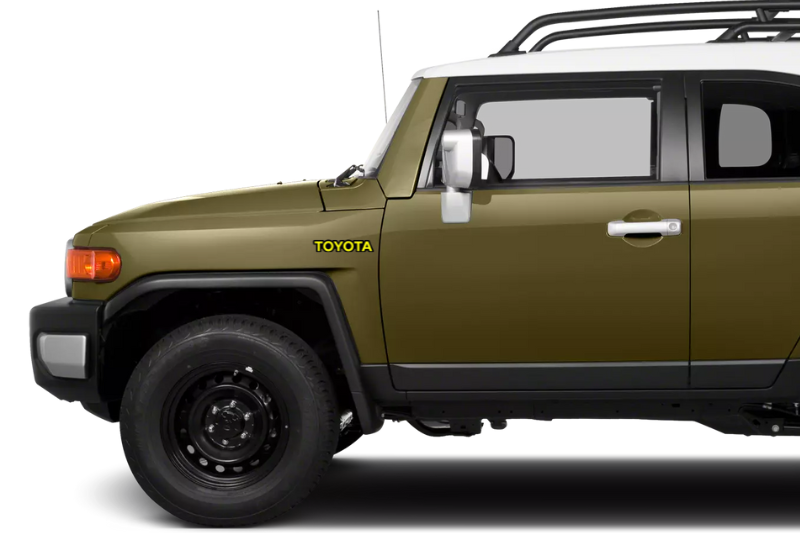Toyota FJ Cruiser Emblem & Badges set with Toyota logo Toyota emblems decoinfabric