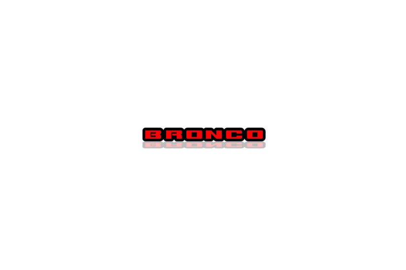 Ford Bronco Radiator grille emblem with Bronco logo (Type 5)