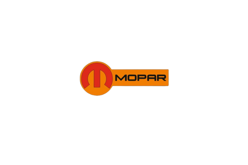 Dodge tailgate trunk rear emblem with Mopar logo (type 14)