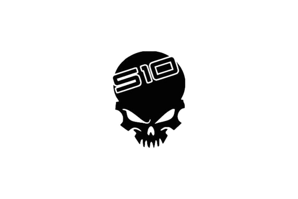 Chevrolet Radiator grille emblem with Shevy S10 Skull logo