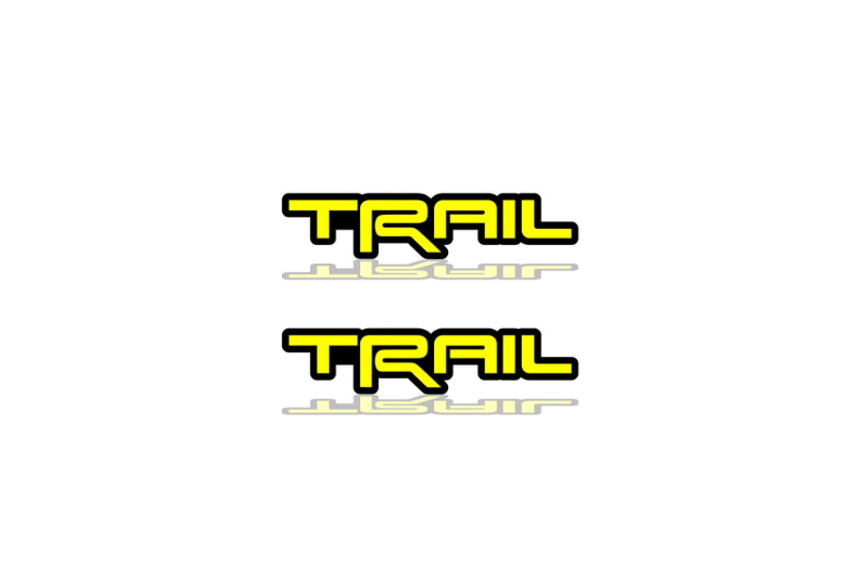 Toyota Emblem & Badges set with TRD Trail logo Toyota emblems decoinfabric