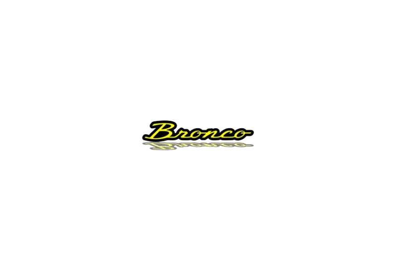 Ford Bronco tailgate trunk rear emblem with Bronco logo Ford emblems decoinfabric