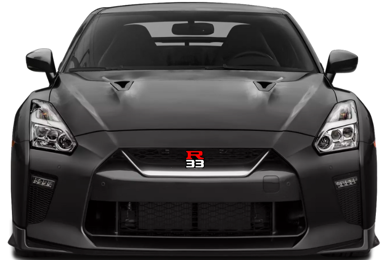 Nissan Skyline Emblem & Badges set with R33 logo Nissan emblems decoinfabric