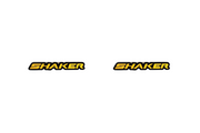 Dodge Emblem & Badges set with Shaker logo Dodge emblems decoinfabric BLACK YELLOW