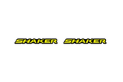 Dodge emblem for fenders with Shaker logo (type 2) Dodge emblems decoinfabric BLACK YELLOW