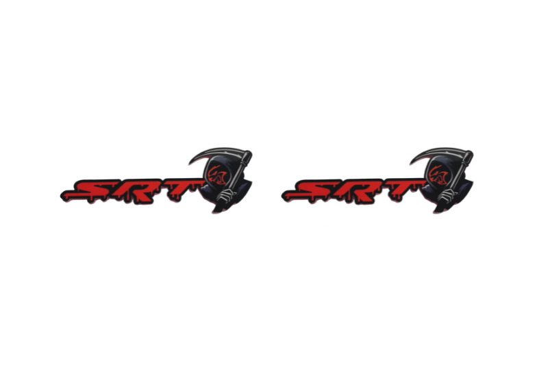 Dodge Emblem & Badges set with SRT Hellcat Grim Reaper logo