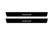 Mazda 3 III 2013-2019 Led Door Sill Pro With Logo Mazda3 (Premium Painting) Mazda Led Door Sills PRO opdesign