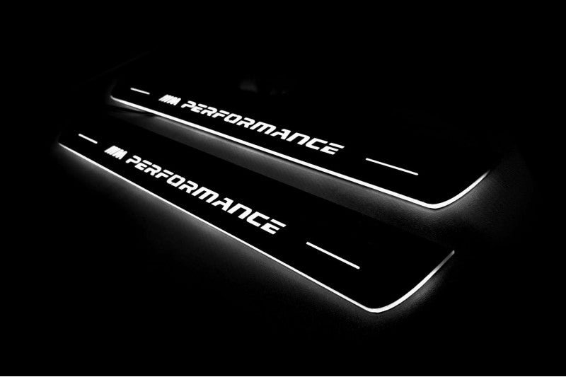 BMW 5 G30 2017-2023 Led Door Sill Pro with M Performance logo BMW Led Door Sills opdesign