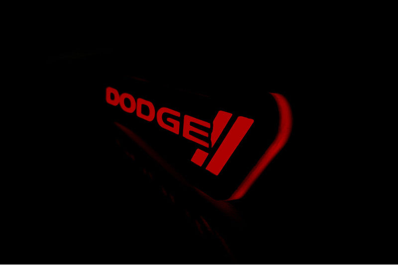 Dodge Illuminated LED Radiator Grille Emblems and Badges with Dodge (type 2) logo Dodge Led emblems decoinfabric