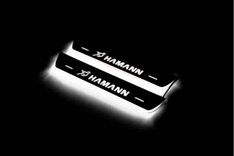 Soleiras das portas com led BMW X5 F15 com logotipo HAMANN