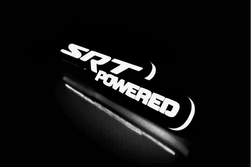 Chrysler Illuminated LED Radiator Grille Emblems and Badges with SRT powered logo Chrysler Led Emblems decoinfabric