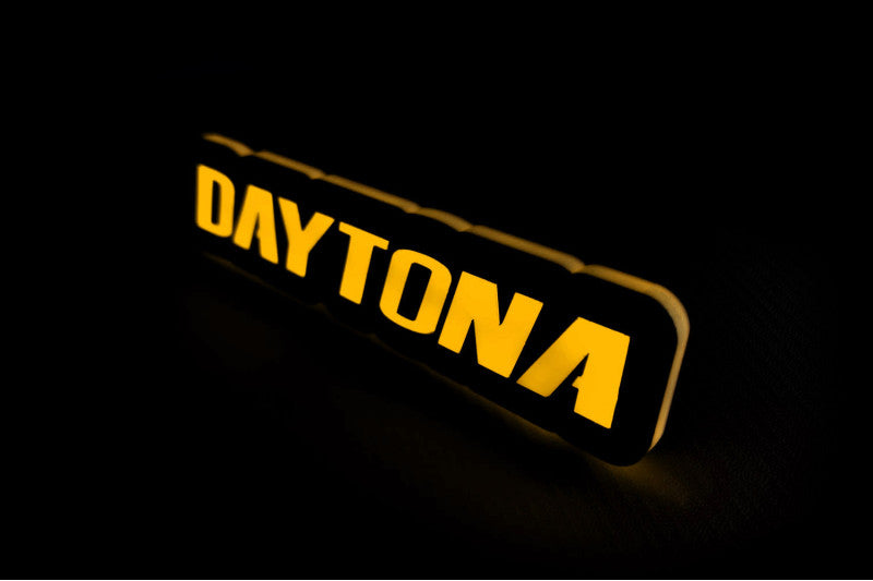 Dodge Illuminated LED Radiator Grille Emblems and Badges with Daytona logo Dodge Led emblems decoinfabric