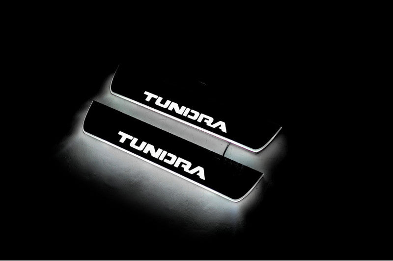 Toyota Tundra II 2007-2013 LED Car Door Sill With Logo Tundra