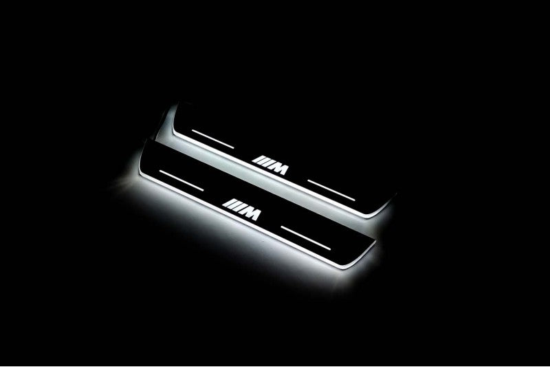 Soleiras das portas BMW X6 E71 com led com logotipo HAMANN