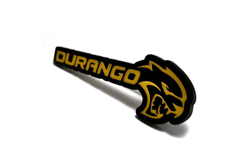 DODGE Radiator grille emblem with Durango + Hellcat logo Dodge emblems decoinfabric