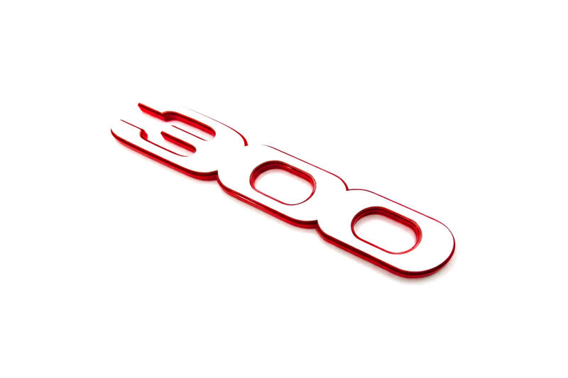 Chrysler tailgate trunk rear 3D emblem with 300 logo (type MIXT) Var. 1 Chrysler emblems decoinfabric