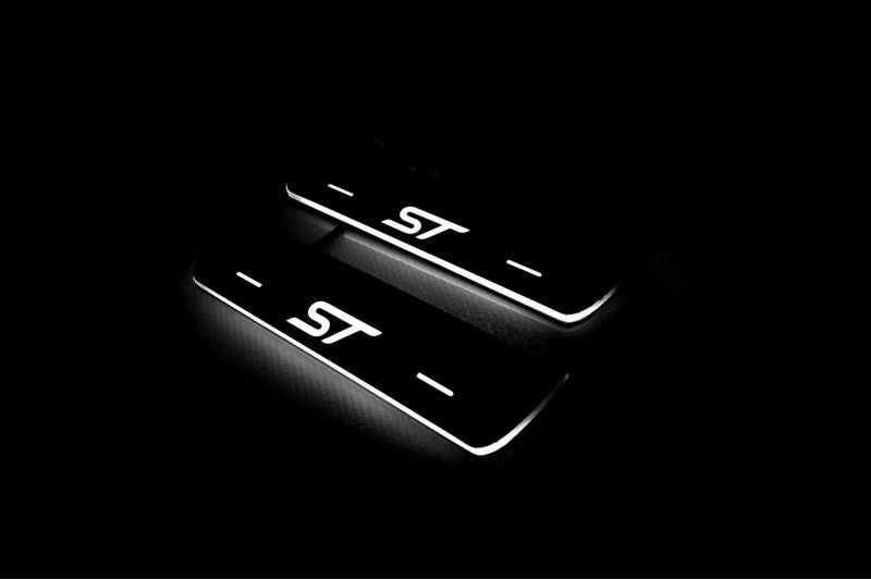 Ford Focus III 2011-2018 Door Sill Led Plate With Logo ST