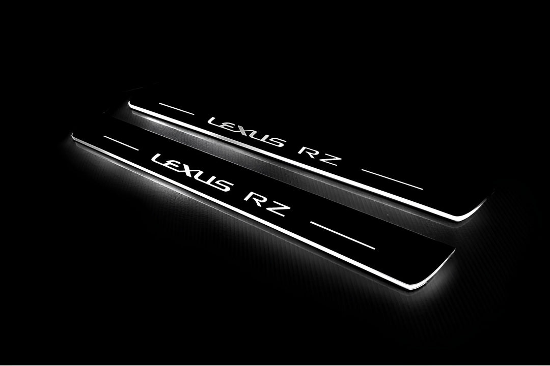 Lexus RZ 2022+ LED Door Sills PRO With Logo Lexus RZ Lexus Led Door Sills opdesign