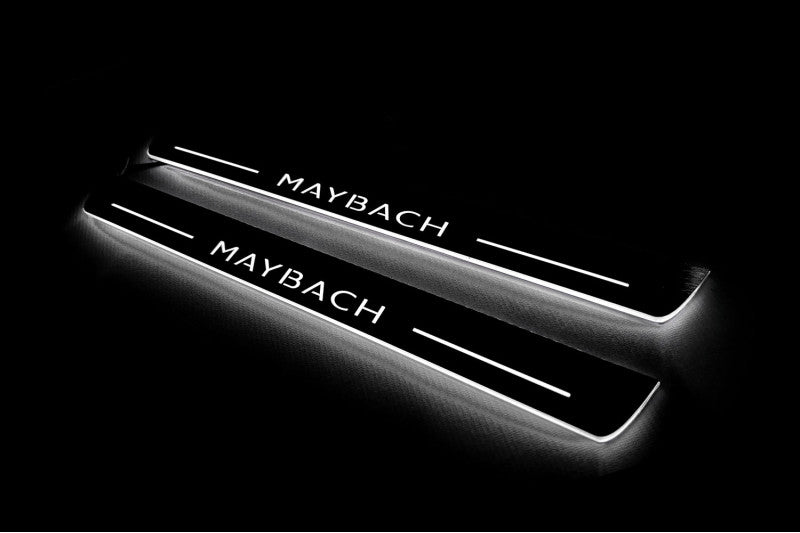 Mercedes S-Class W223 2020+ Auto Door Sill Plates With Logo Maybach
