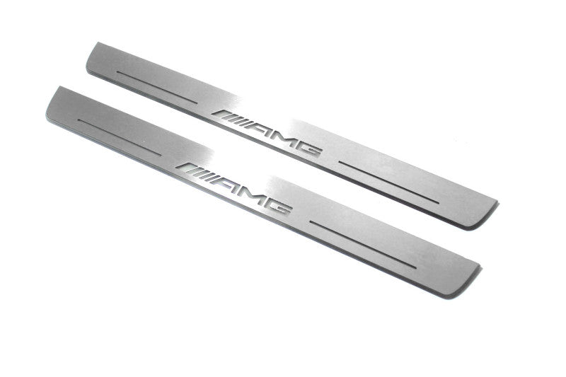 Mercedes S-Class W223 2020+ Auto Door Sill Plates With Logo AMG