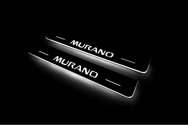 Nissan Murano II 2008-2014 LED Door Sills With Logo Murano Nissan Led Door Sills opdesign