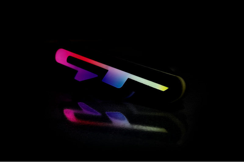 KIA Illuminated LED Radiator Grille Emblems and Badges with KIA GT logo KIA Led Emblems decoinfabric