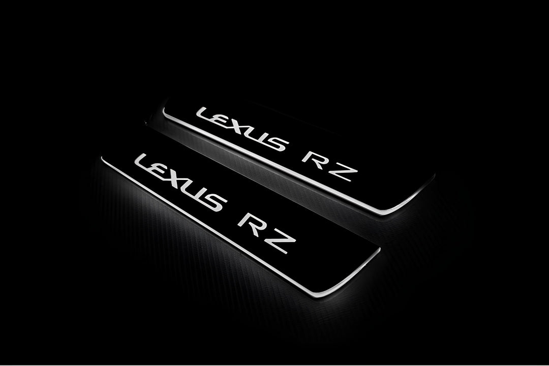 Lexus RZ 2022+ LED Door Sills PRO With Logo Lexus RZ Lexus Led Door Sills opdesign