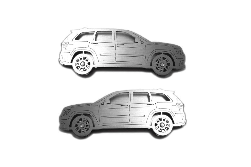 Jeep Gladiator JT (2019+) Floor Mat Emblem Set – Stainless Steel Badges Car Mats Badges Decoin