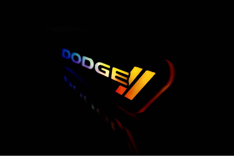 Dodge Illuminated LED Radiator Grille Emblems and Badges with Dodge (type 2) logo Dodge Led emblems decoinfabric