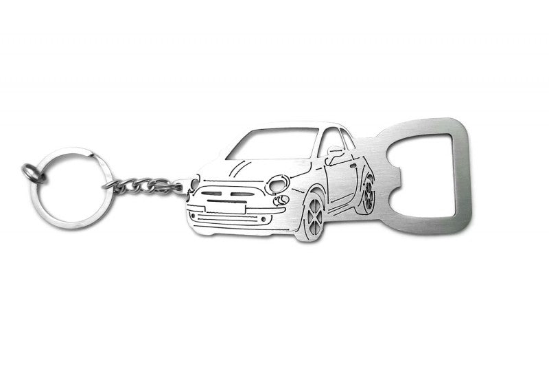 Keychain Bottle Opener for Fiat 500 2007+ Keychains opdesign