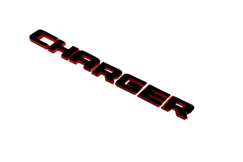 Dodge tailgate trunk rear 3D emblem with Charger logo (type MIXT) Dodge emblems decoinfabric