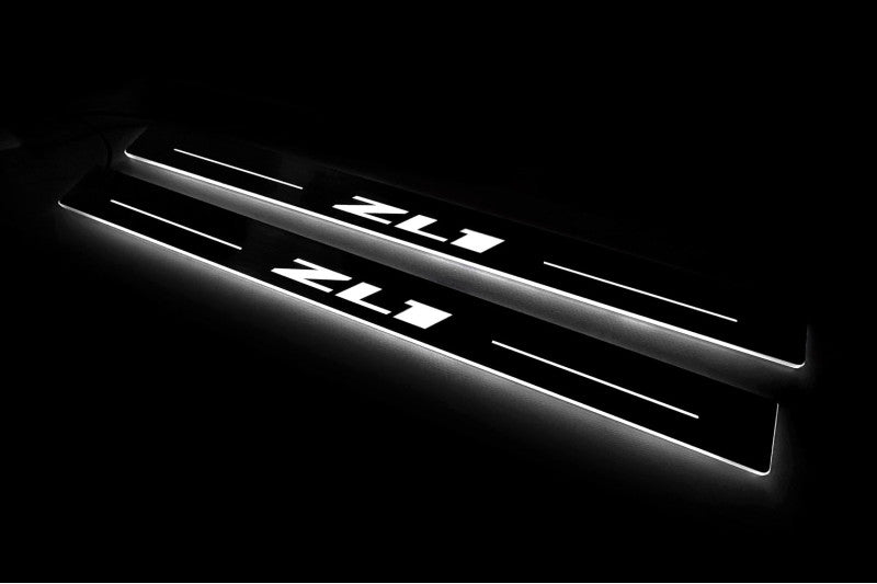 Chevrolet Camaro VI 2016+ Auto Door Sills With Logo ZL1
