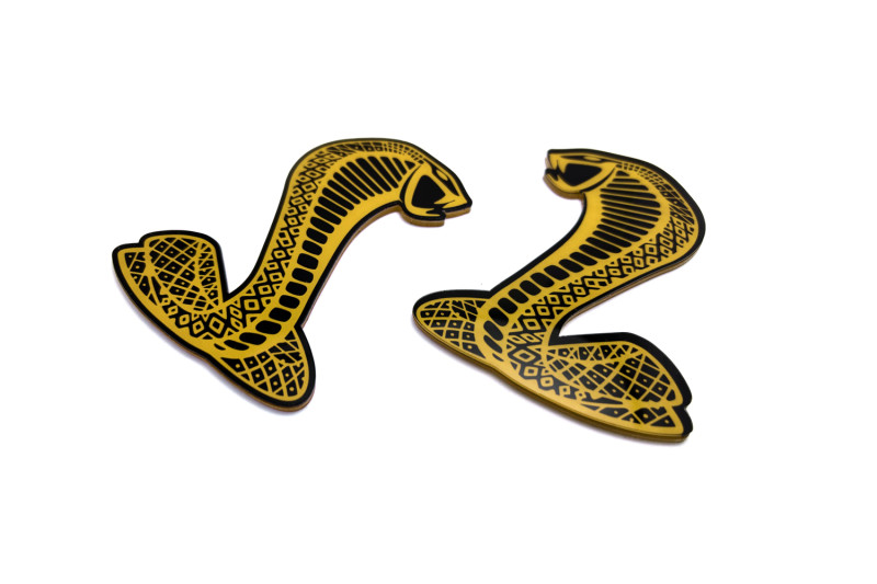 Ford emblem for fenders with Mustang Snake logo Ford emblems decoinfabric