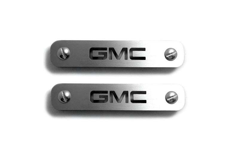 Stainless Steel Floor Mats Emblems Set Badges with GMC Logo Car Mats Badges Decoin