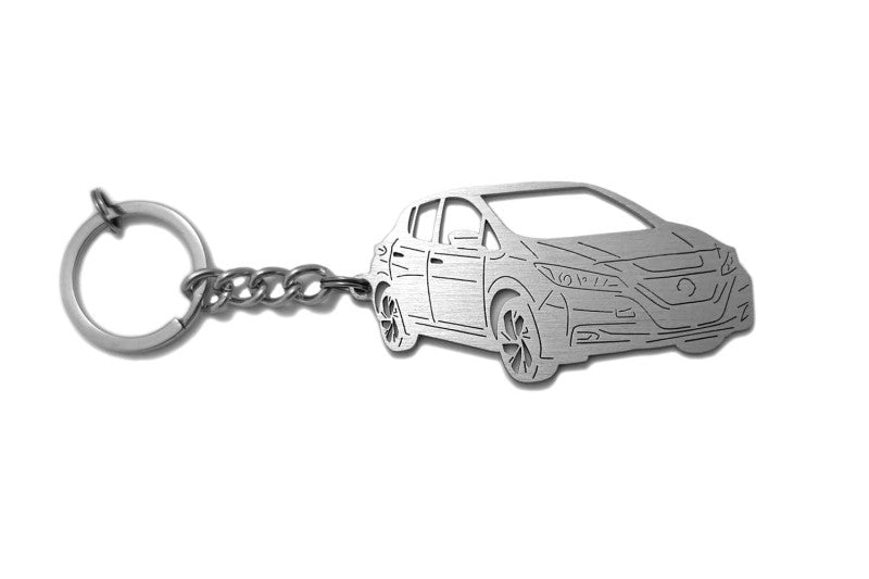 Car Keychain for Nissan Leaf II 2017+ (type 3D)