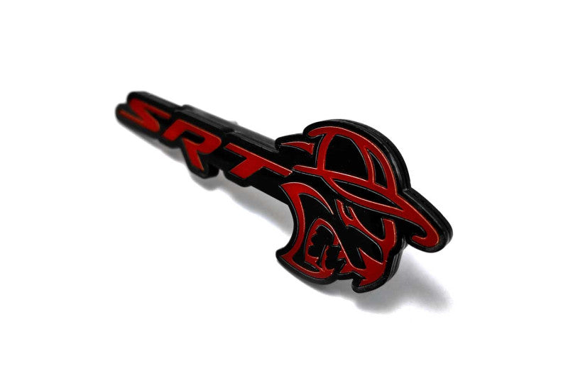 DODGE Radiator grille emblem with SRT Hellcat Cap logo