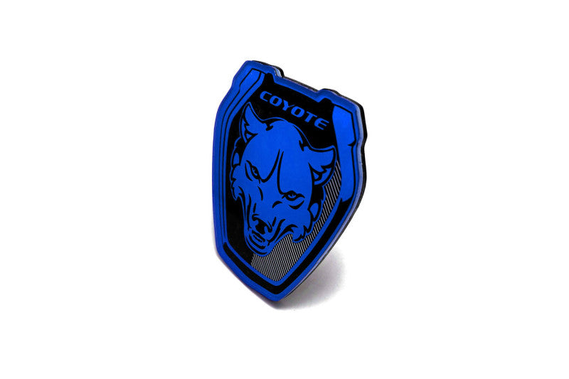 Ford Mustang Radiator grille emblem with Mustang Dark Coyote logo (Type 1) Ford emblems decoinfabric