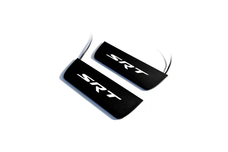Dodge Durango III 2011+ Led Door Sill Pro With Logo SRT (Premium Painting) Dodge Led Door Sills PRO opdesign
