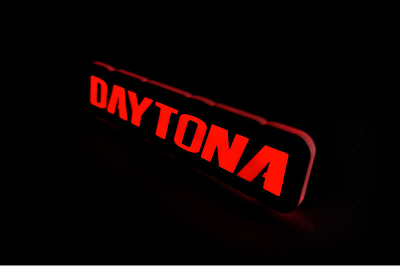Dodge Illuminated LED Radiator Grille Emblems and Badges with Daytona logo Dodge Led emblems decoinfabric