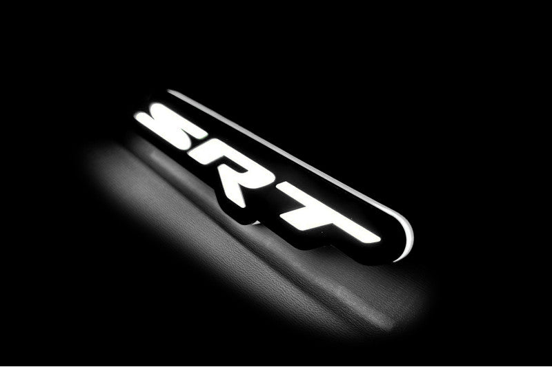Jeep Illuminated LED Radiator Grille Emblems and Badges with SRT (type 1) logo Jeep Led Emblems decoinfabric